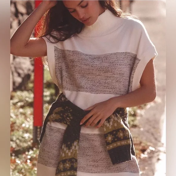 Daily Practice by Anthropologie Poncho Midi Dres - Picture 2 of 5